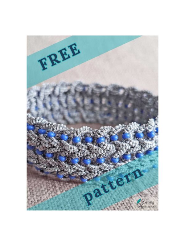 Knitted Tatted Bracelet – Free Pattern Preview free tatting bracelet pattern preview silver knitted tatted bracelet with logo